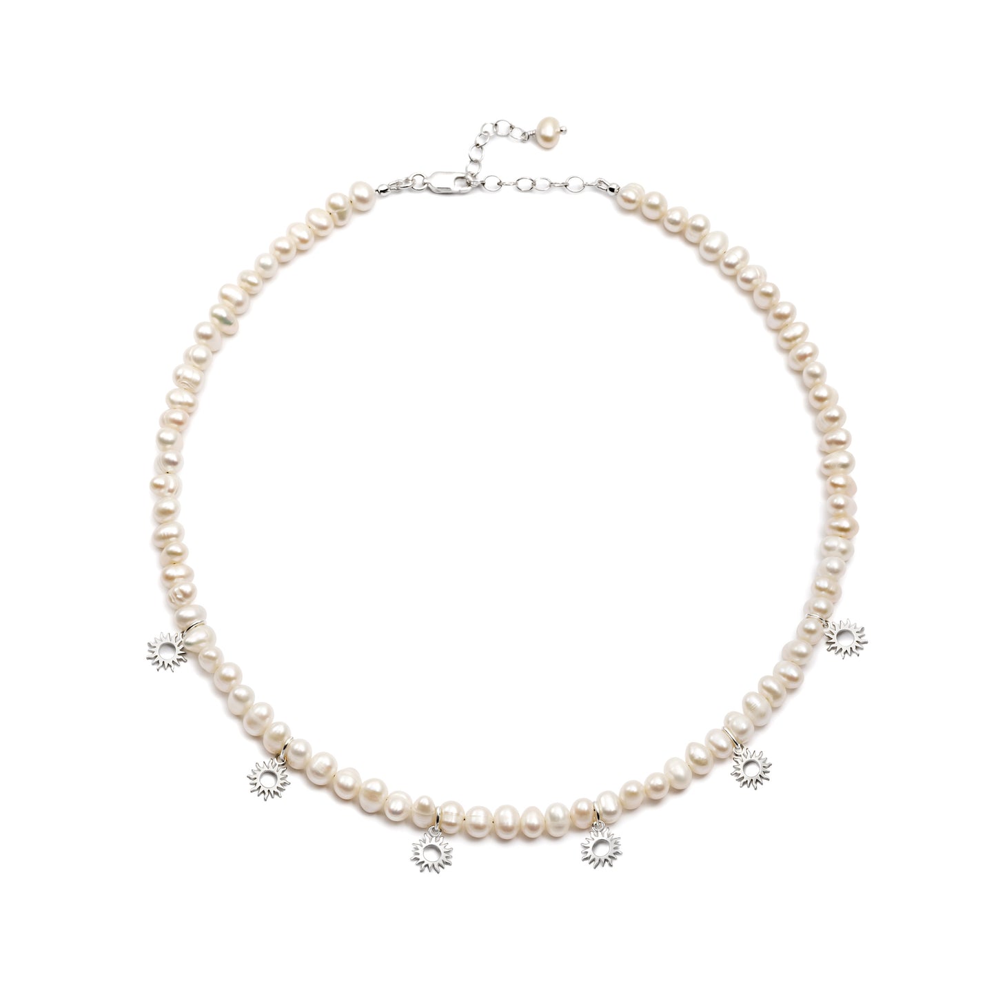COLLAR DEL ALMA PERLAS CON SOLES