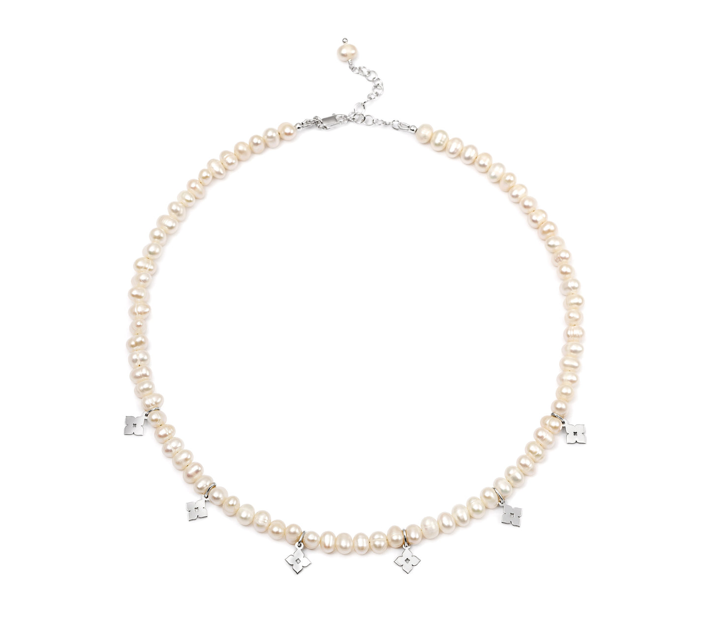 COLLAR DEL ALMA PERLAS CON FLOR MARROQUÍ
