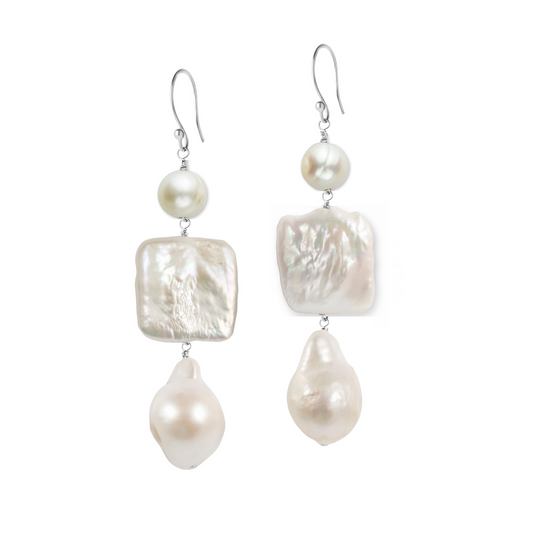 ARETE SENCILLO TRES PERLAS BARROCAS