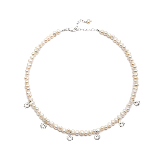 COLLAR DEL ALMA PERLAS CON SOLES