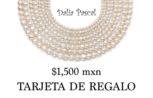 TARJETA DE REGALO $1500.00 PARA LA TIENDA EN LÍNEA DE DALIA PASCAL